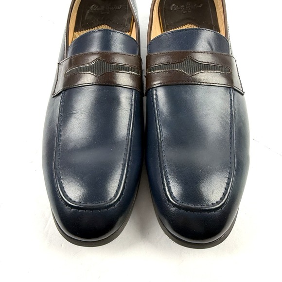 Robert Graham Loafers 12 Mens Slip On Blue Brown Leather Colorblock Worn Once main image 4